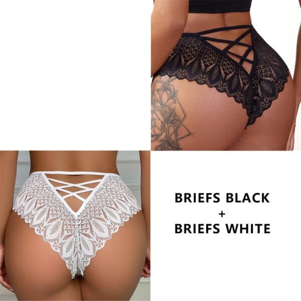 Kinky Cloth Colors 9 / S(HIP 65-90CM) 2PCS/Set Lace Hollow Out Panties