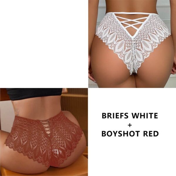 Kinky Cloth 2PCS/Set Lace Hollow Out Panties