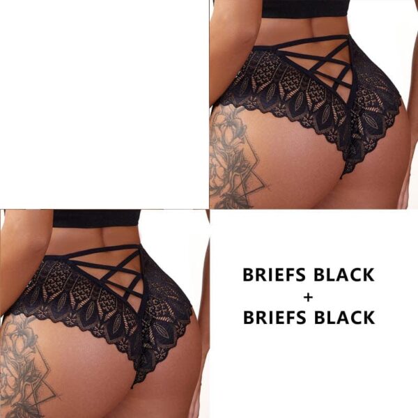 Kinky Cloth 2PCS/Set Lace Hollow Out Panties