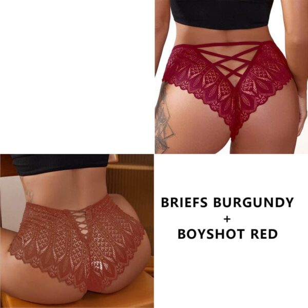 Kinky Cloth 2PCS/Set Lace Hollow Out Panties