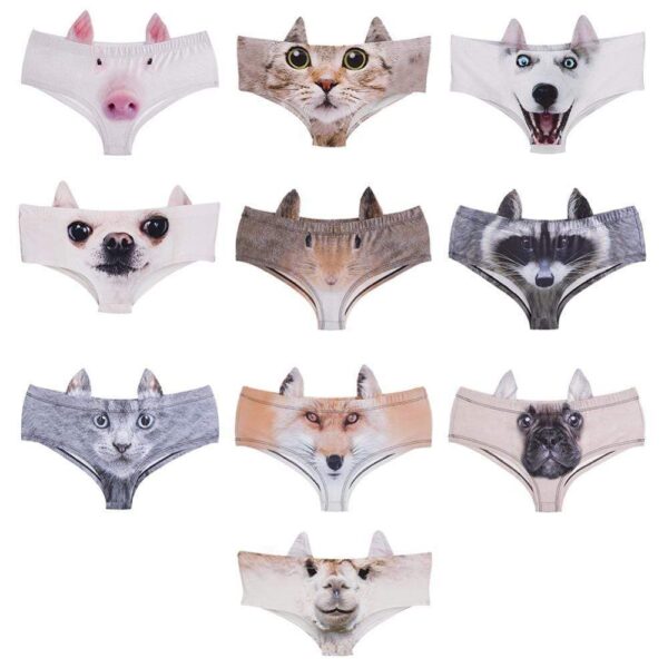 Kinky Cloth Pig / One Size 3D Animal Face Panties