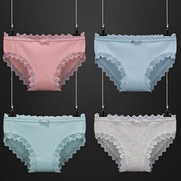 Kinky Cloth 3pcs Cotton Lace Panties