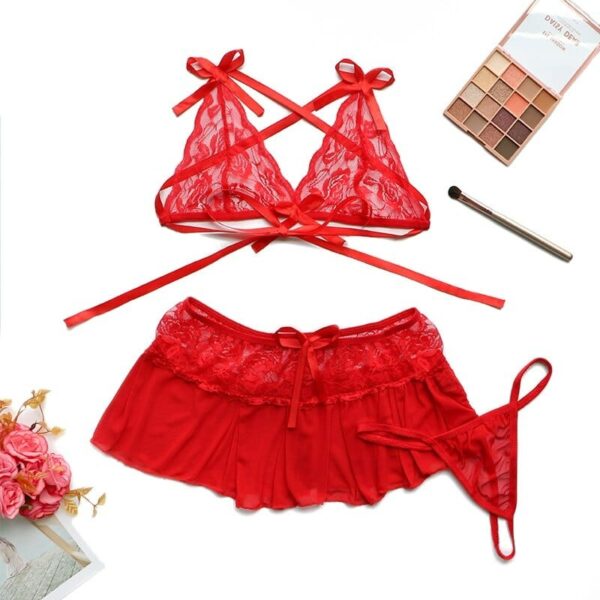 Kinky Cloth 3pcs Lingerie Lace Set