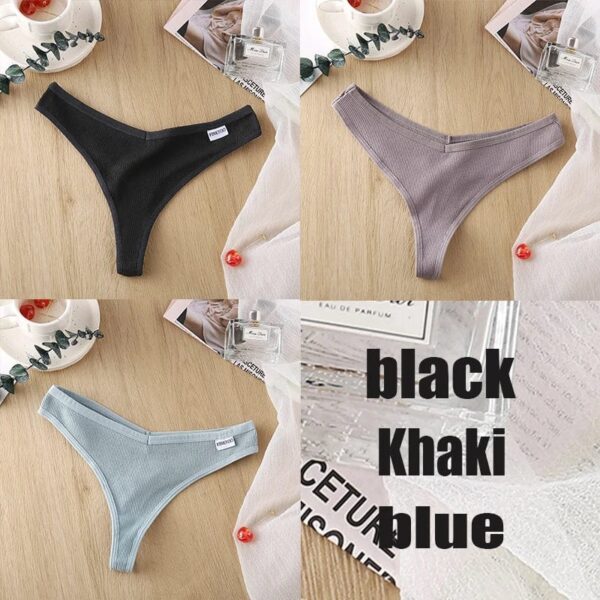 Kinky Cloth set1 / L / Set 3PCS/Set Cotton Thong Panties