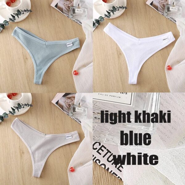 Kinky Cloth set18 / M / Set 3PCS/Set Cotton Thong Panties