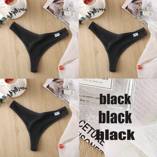 Kinky Cloth set19 / M / SET 3PCS/Set Cotton Thong Panties