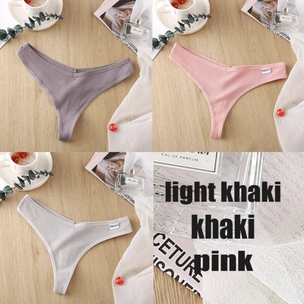 Kinky Cloth set22 / M / Set 3PCS/Set Cotton Thong Panties