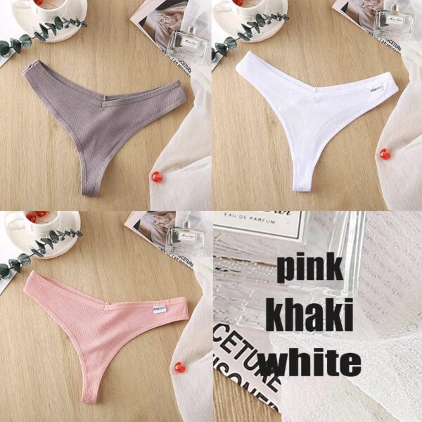 Kinky Cloth set25 / M / SET 3PCS/Set Cotton Thong Panties