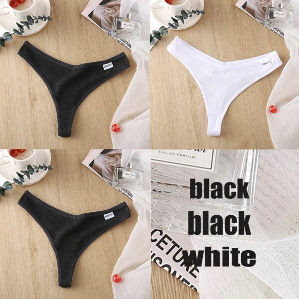 Kinky Cloth set26 / L / Set 3PCS/Set Cotton Thong Panties