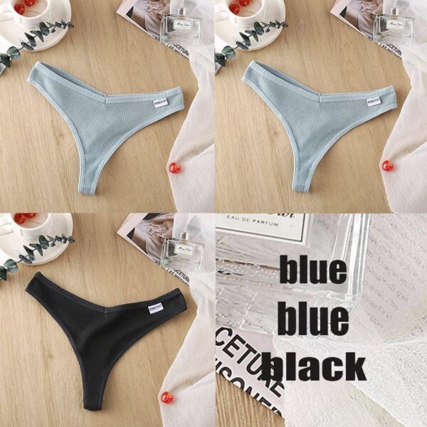 Kinky Cloth set27 / M / SET 3PCS/Set Cotton Thong Panties