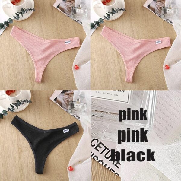 Kinky Cloth set28 / L / SET 3PCS/Set Cotton Thong Panties