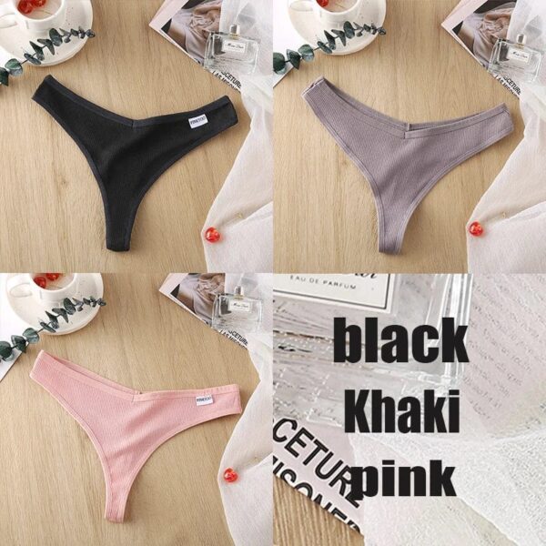 Kinky Cloth set3 / M / Set 3PCS/Set Cotton Thong Panties