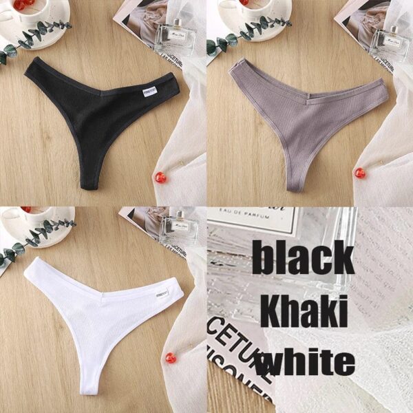 Kinky Cloth set4 / M / SET 3PCS/Set Cotton Thong Panties