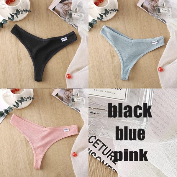 Kinky Cloth set6 / XL / SET 3PCS/Set Cotton Thong Panties