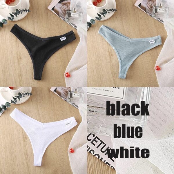 Kinky Cloth set8 / M / SET 3PCS/Set Cotton Thong Panties