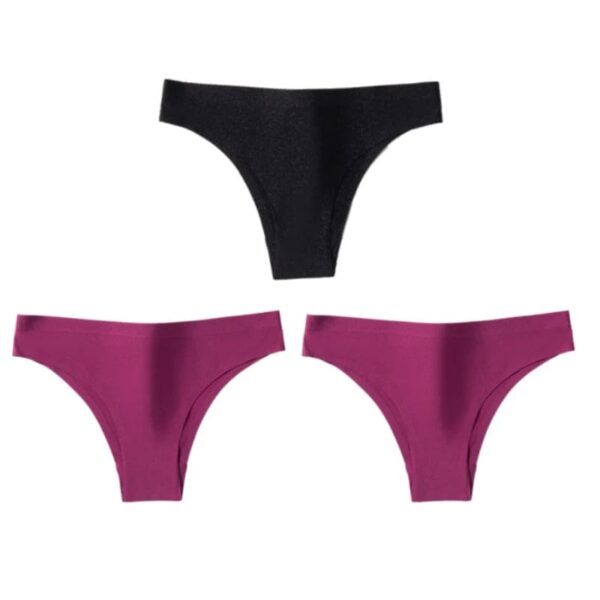 Kinky Cloth 3PCS/Set Ice Silk Thong Panties