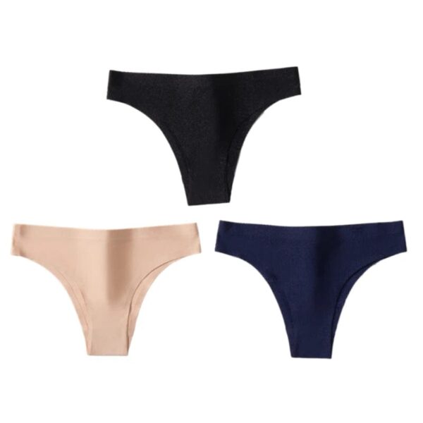 Kinky Cloth Set 13 / M / 3pcs 3PCS/Set Ice Silk Thong Panties