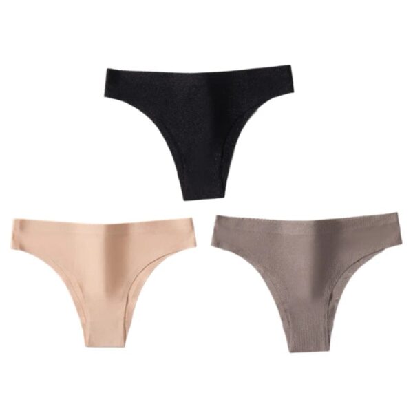 Kinky Cloth Set 14 / M / 3pcs 3PCS/Set Ice Silk Thong Panties