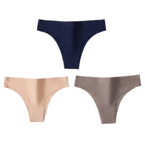 Kinky Cloth Set 15 / M / 3pcs 3PCS/Set Ice Silk Thong Panties