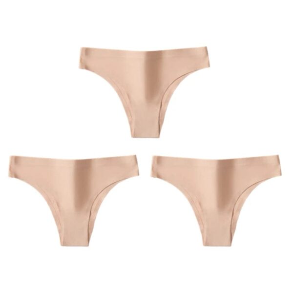 Kinky Cloth Set 2 / M / 3pcs 3PCS/Set Ice Silk Thong Panties