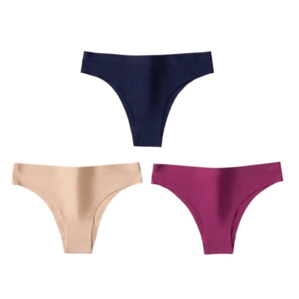 Kinky Cloth Set 8 / L / 3pcs 3PCS/Set Ice Silk Thong Panties