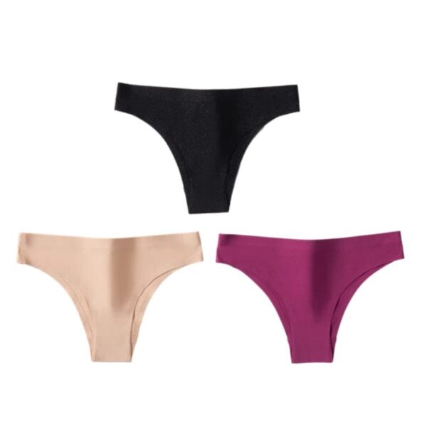 Kinky Cloth Set 9 / M / 3pcs 3PCS/Set Ice Silk Thong Panties