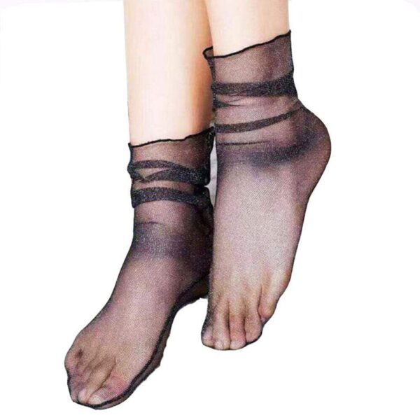 Kinky Cloth Socks 4 Pairs Sheer Fishnet Mesh Socks