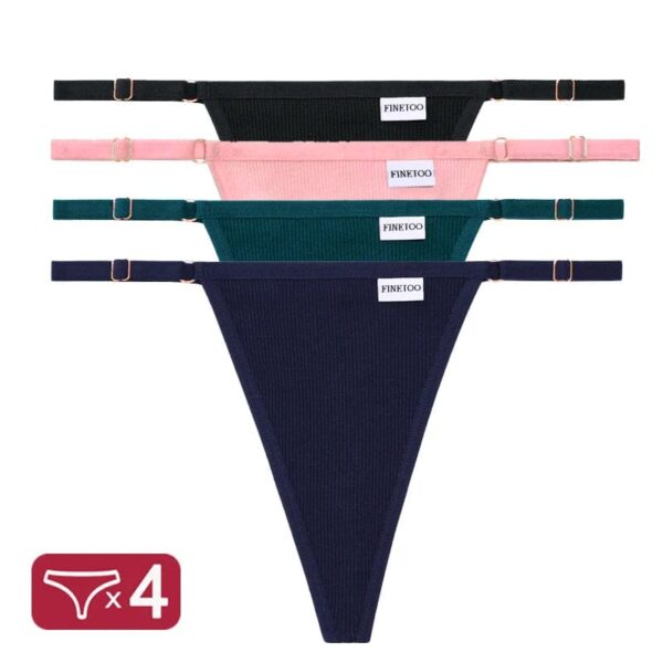 Kinky Cloth Set 11 / S / Set 4PCS/Set G-String Cotton Panties