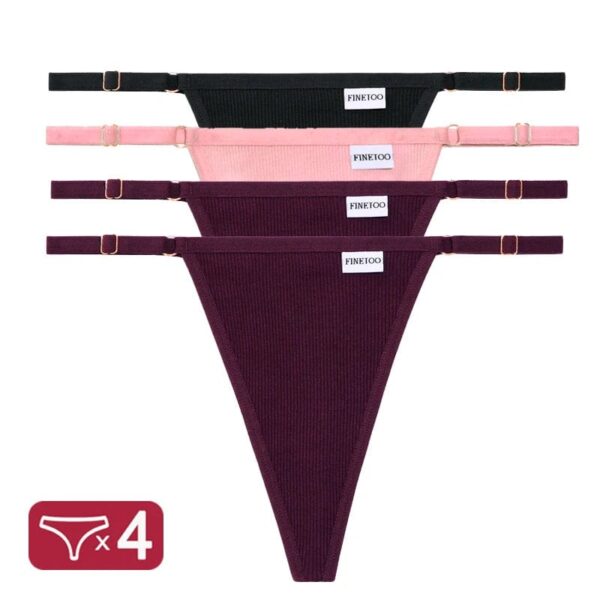 Kinky Cloth Set 13 / XL / CHINA | Set 4PCS/Set G-String Cotton Panties