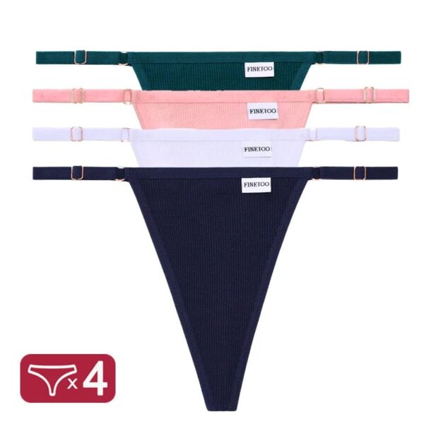 Kinky Cloth Set 15 / XL / Set 4PCS/Set G-String Cotton Panties