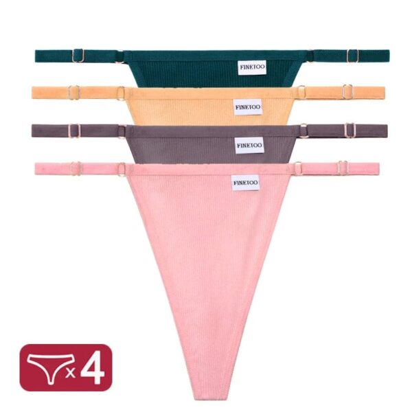 Kinky Cloth Set 16 / M / CHINA | Set 4PCS/Set G-String Cotton Panties