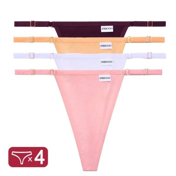 Kinky Cloth Set 18 / M / CHINA | Set 4PCS/Set G-String Cotton Panties