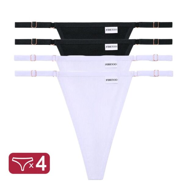 Kinky Cloth Set 2 / S / Set 4PCS/Set G-String Cotton Panties