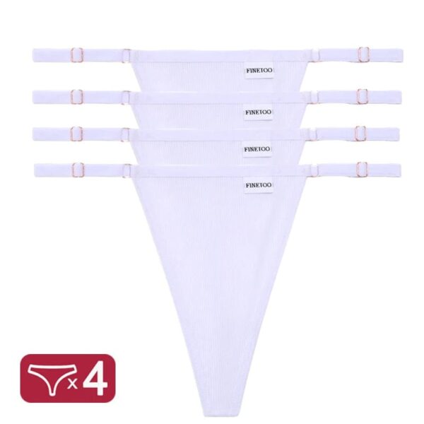 Kinky Cloth Set 3 / XL / Set 4PCS/Set G-String Cotton Panties