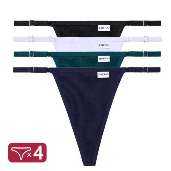 Kinky Cloth Set 4 / M / CHINA | Set 4PCS/Set G-String Cotton Panties