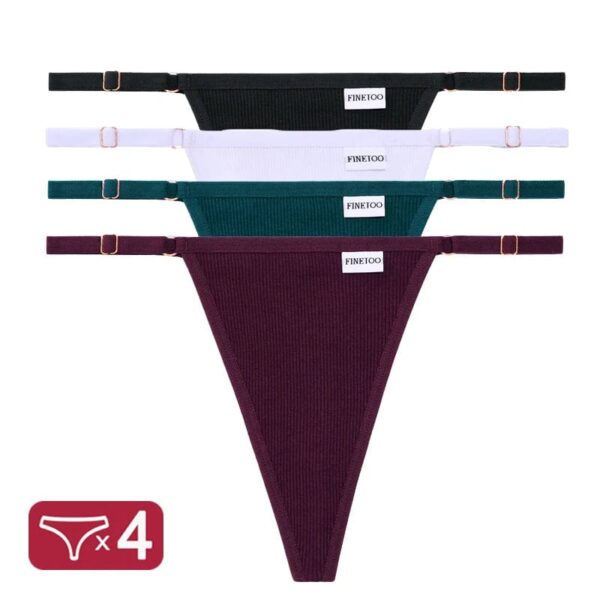 Kinky Cloth Set 5 / XL / CHINA | Set 4PCS/Set G-String Cotton Panties