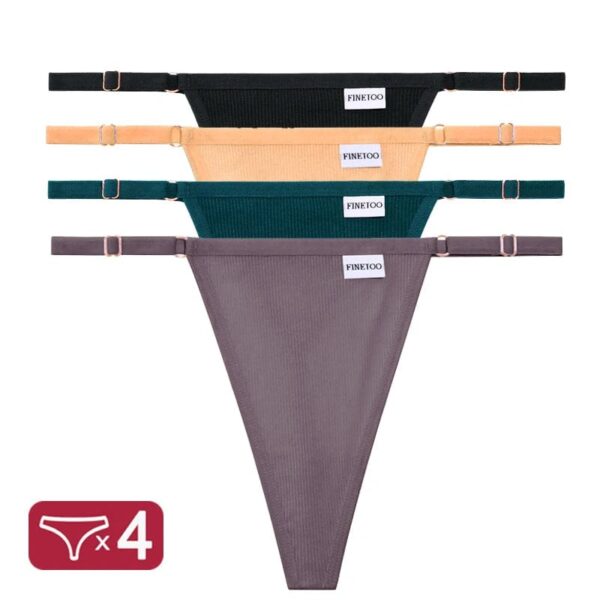 Kinky Cloth Set 7 / S / Set 4PCS/Set G-String Cotton Panties