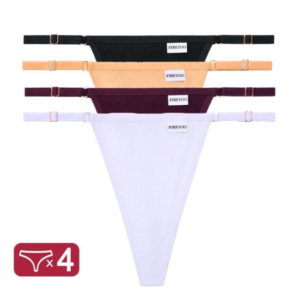 Kinky Cloth Set 8 / S / Set 4PCS/Set G-String Cotton Panties