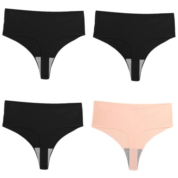 Kinky Cloth 4PCS/Set High-Rise Thongs