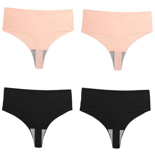 Kinky Cloth Set 14 / XS / 4pcs 4PCS/Set High-Rise Thongs