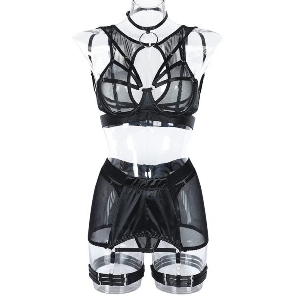 Kinky Cloth 5-Piece Mesh Lingerie Set