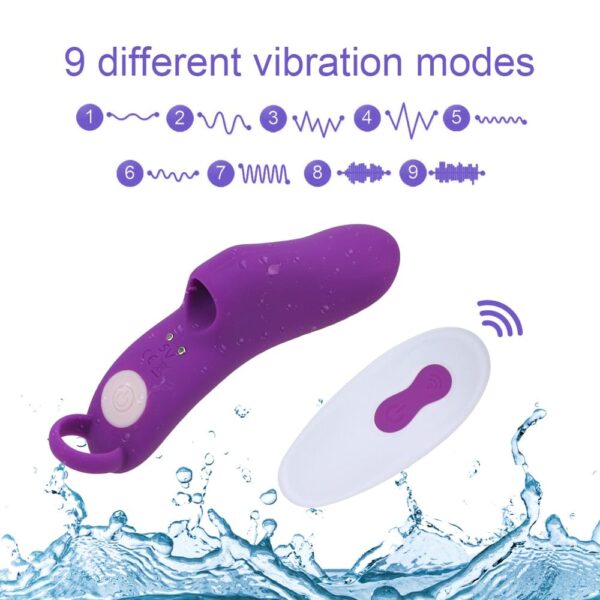 Kinky Cloth 9 Frequency Wireless Finger Vibrator