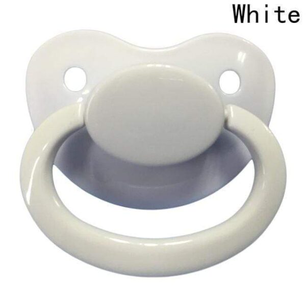 Kinky Cloth White ABDL Adult Pacifier Binkie