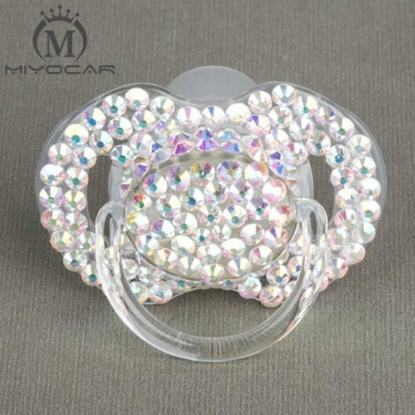 Kinky Cloth colorful 6 to 18M ABDL Rhinestone Adult Pacifier Binkie