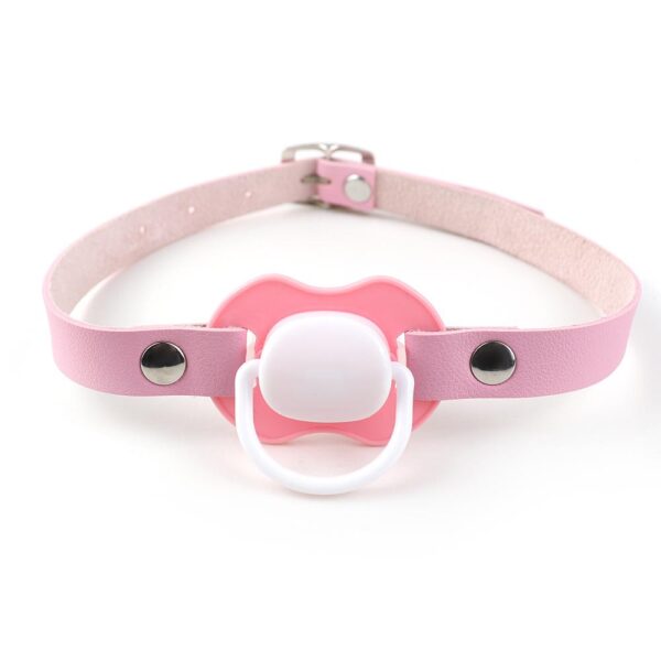 Kinky Cloth 200345142 Adult Pacifier Gag With Choker Collar