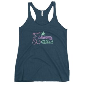 Kinky Cloth Indigo / XS All I Need Is Mommy & Weed Tank Top