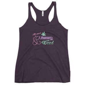 Kinky Cloth Vintage Purple / XS All I Need Is Mommy & Weed Tank Top