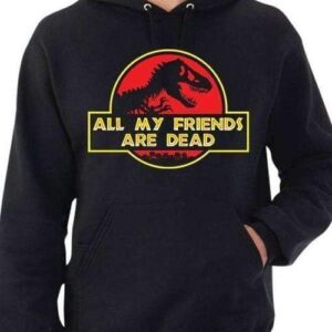 Scorpius Top Large ALL MY FRIENDS ARE DEAD Hoodie Black