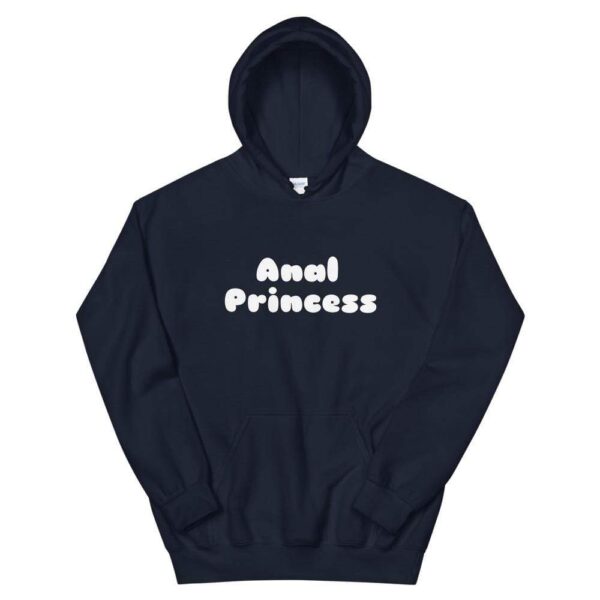 Kinky Cloth Navy / S Anal Princess White Hoodie