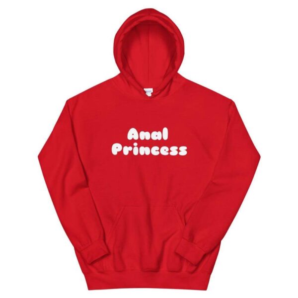 Kinky Cloth Red / S Anal Princess White Hoodie